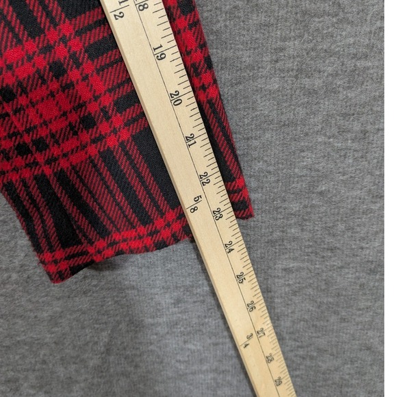 Kathryn‎ Deene Red Black Plaid Single Button Womens Blazer Size 16 - Picture 6 of 8